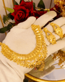 Gold Polish Necklace – Luxury Jo Har Nazar Rok De