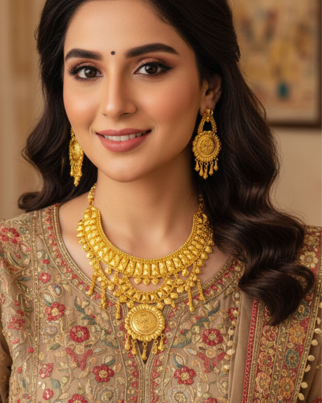 Beautiful Handcrafted Necklace Set – Includes Free Jewellery Box