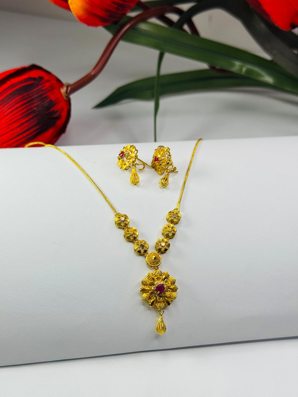 Gold Polish Pearl Necklace for Women | Elegant Gold Necklace Jewelry