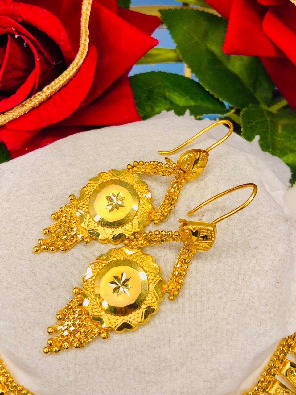 Gold-Coated Bridal Necklace Set