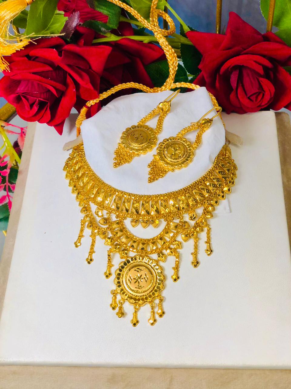 Gold Polish Necklace – Luxury Jo Har Nazar Rok De ✨