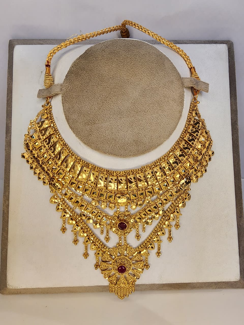 Gold Polish Mala Necklace – Luxury Asi Jo Har Nazar Rok De
